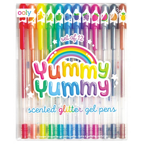 Bolígrafos de gel (Yummy Glitter) - Semilla. Espacio Creativo Infantil